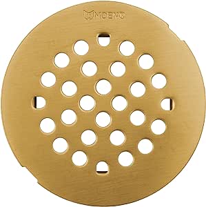 Moen 101663BG 4-1/4-Inch Snap-In Shower Drain Cover, Brushed Gold