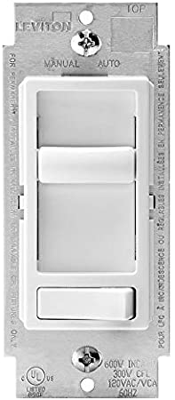 Leviton 066EV-742-P0W Decora Dimmer Decora Sureslide ELV Dimmer, 300W-120VAC Electronic Low Voltage, 60Hz, Single Pole and 3-Way - White