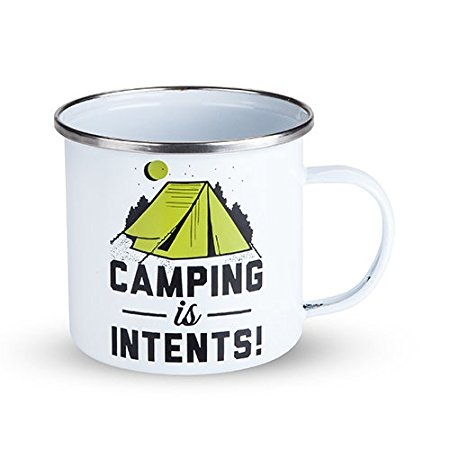Camping Is Intents Enamel Camping and Outdoor Mug by Foster and Rye