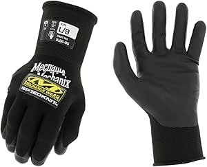 Mechanix Wear: Urethane Coated SpeedKnit Work Gloves - Touchscreen Capable, Tactile Grip in Dry or Wet Conditions (Small)