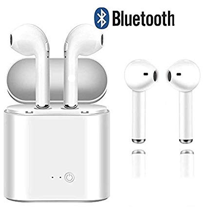 [Updated Version] Wireless Earbuds Bluetooth Headphones Waterproof 3-4H Cycle Play Time, Bluetooth 4.2 Auto Pairing Wireless Earphones Bluetooth Headset with Charging Case Compatible iPhoneX/8/7