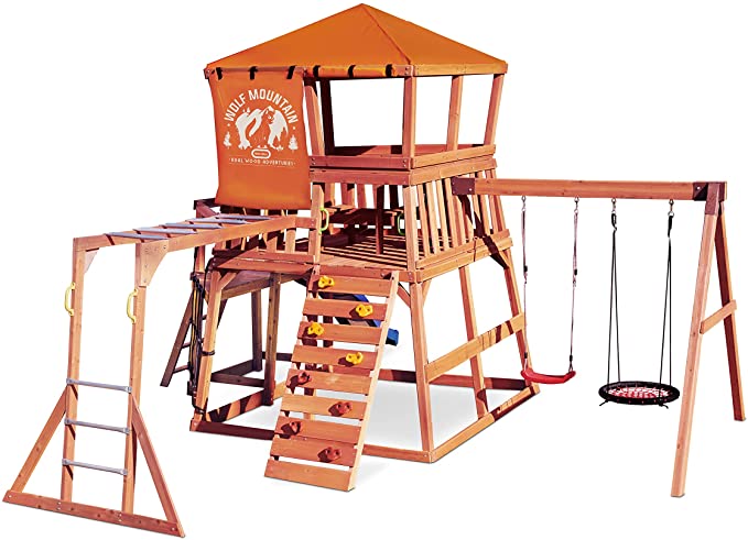 Little Tikes Real Wood Adventures Wolf Mountain Outdoor Playset