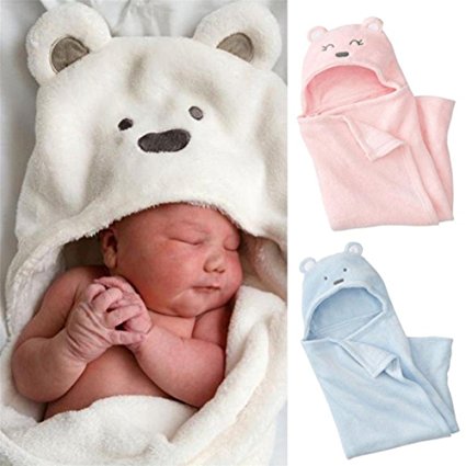 Hooded Towel for Baby,MM&I Lovely Soft Baby Blanket Towels Animal Shape Hooded Bath Towel Bathrobe Clothes
