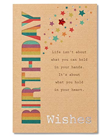 American Greetings Birthday Wishes Birthday Card with Foil