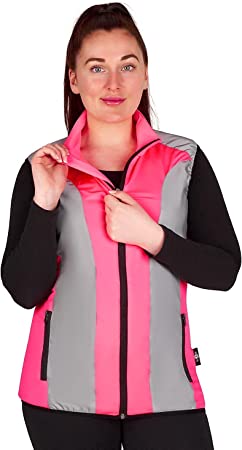 BTR High Visibility Ladies Reflective Cycling & Running Gilet & Vest