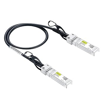 10G SFP  DAC Twinax Cable, SFP  to SFP  Direct Attach Copper Passive for Ubiquiti UniFi, Meraki, Mikrotik, Fortinet, Netgear, D-Link, TP-Link and More, 0.3 Meter(1ft)