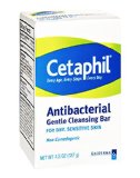 Cetaphil Antibacterial Gentle Cleansing Bar 45 Ounce Bar Pack of 3