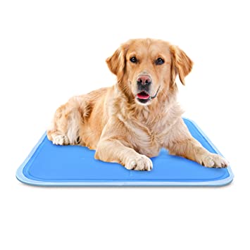 The Green Pet Shop Dog Cooling Mat - Pressure-Activated Gel Cooling Mat For Dogs, Large Size - This Pet Cooling Mat Keeps Dogs and Cats Comfortable All Summer - Ideal for Home and Travel