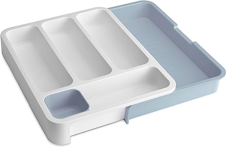 Joseph Joseph 85116 Drawer Store with Cutlery Tray - Grey Blue - One Size, 12