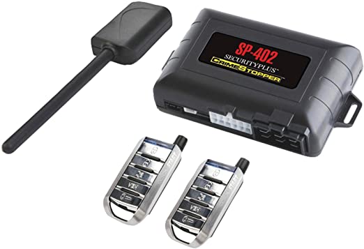 Crimestopper SP-402 Car Alarm with Remote Start, Keyless Entry and Engine Disable