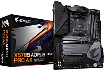 GIGABYTE X570S AORUS PRO AX (AMD Ryzen 3000/ X570S/ PCIe 4.0/ SATA 6Gb/s/USB 3.1/ ATX/Gaming Motherboard)