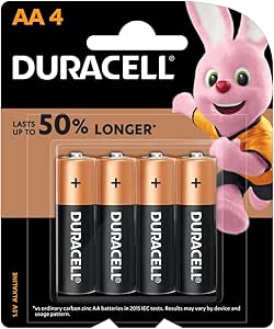 Duracell Coppertop AA Batteries (Pack of 4)