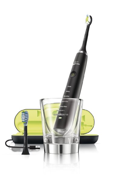 Philips Sonicare Diamond Clean Rechargeable Toothbrush w/Deep Clean Mode with Adaptive Clean Brush Head, Black