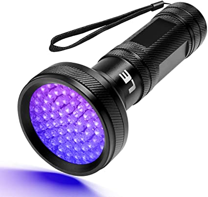 Lighting EVER 1100017-a LE UV Torch, 68 LED 395nm Ultraviolet Flashlight, Blacklight Detector for Pet Urine, Stain, Bed Bug on Carpet and More, 3 AA Batteries Operated, 4 W