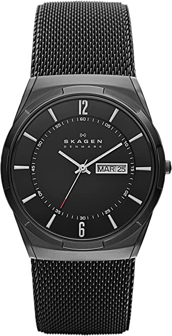 Skagen Men's Melbye Three-Hand Day-Date, 40mm case size, At Least 50% Recycled Stainless Steel Watch