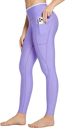 BALEAF Women's 28" High Waisted Swim Pants Swimming Leggings Sun Protection Modest Swimsuits UPF50  with Pockets