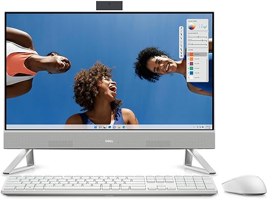 Dell Inspiron 5420 23.8" FHD Touchscreen All-in-One Desktop - 13th Gen Intel Core i7-1355U 10-Core up to 5.0 GHz, 16GB RAM, 256GB NVMe SSD   1TB HDD, Intel UHD Graphics, Windows 11 Home, White