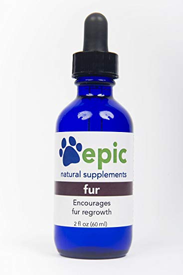 Fur Natura Electrolyte Odorless Pet Supplement That Encourages Fur Regrowth. Made in USA