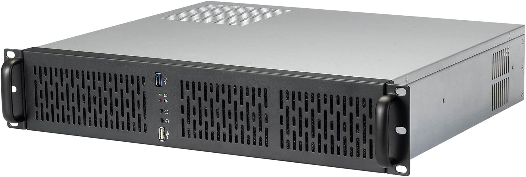 Rosewill 2U Server Chassis 4 Bay Server Case Support 4X 3.5 HDD Bays and Micro-ATX Rackmount Server Case Front 3X 80mm Fans Included Metal Rack Mount Computer Case 15" Deep Length, RSV-Z2600U