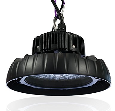 100 Watt LED High Bay UFO Lights -16,500 Lumens- Ultra Efficient 170 Lumens to Watts - Smaller and more efficient - Warehouse LED Lights - LED High Bay Lighting - High Bay LED Lights