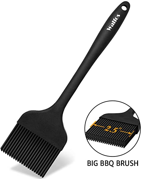 WALFOS Premium Silicone Basting Pastry Brush - High Heat Resistant Nonstick Silicone Brush for Baking,Barbecue,Cooking & Grilling - Strong Stainless Steel Core Design - BPA Free & Food Grade (11 Inch)
