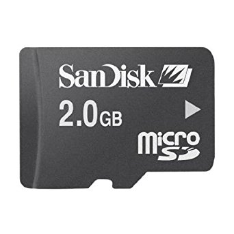 SanDisk 2GB microSD Memory Card with Adapter