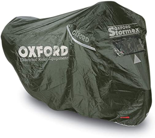 Oxford Stormex Motorcycle Cover, Black, Medium (CV331)