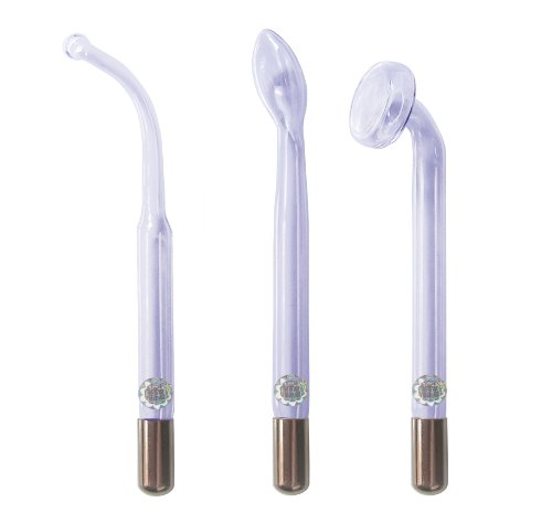 Set of 3 Electrodes for High Frequency Facial Machine 11.5mm. The electrodes match NEW SPA Professional Grade HF Device.