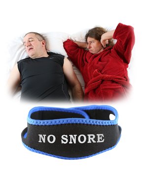 Anti Snoring Jaw Strap - No Snore Comfortable Chin Strap Secures Chin During Sleep - Free Ebook Included