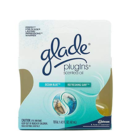 Glade Plug In Scented Oil, Ocean Blue and Refreshing Surf, 1.42-Ounce Boxes  (Pack of 6)