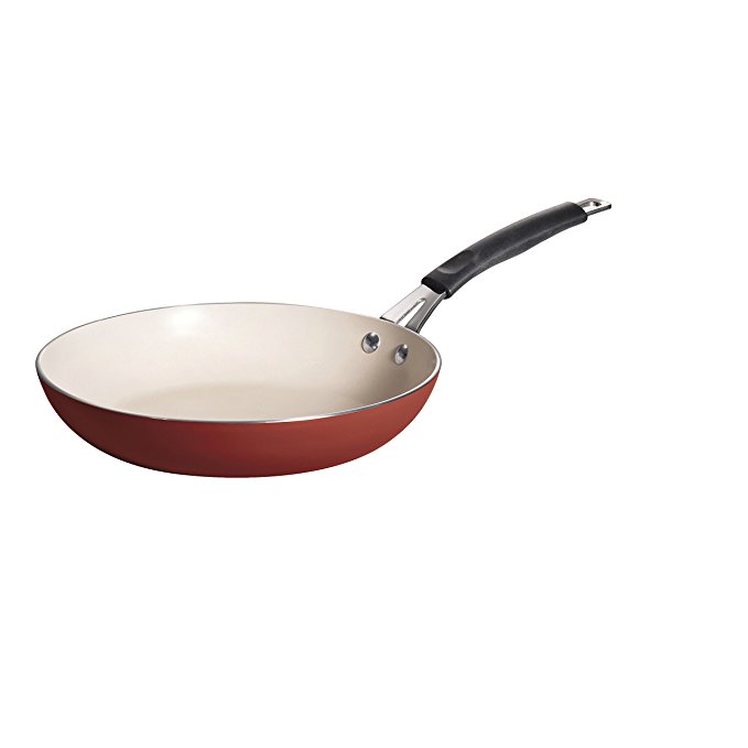 Style Simple Cooking Frying Pan Size: 10", Color: Spice Red