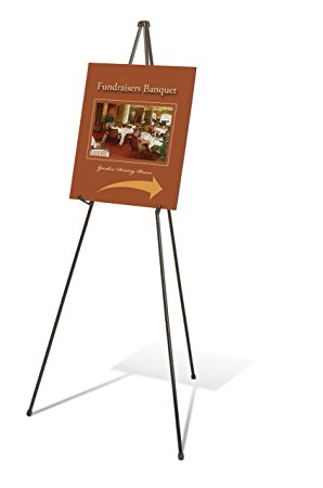 Quartet Easel, Instant Easel, Heavy-Duty, 64 Inches, Supports 10 lbs., Tripod Base (27E)