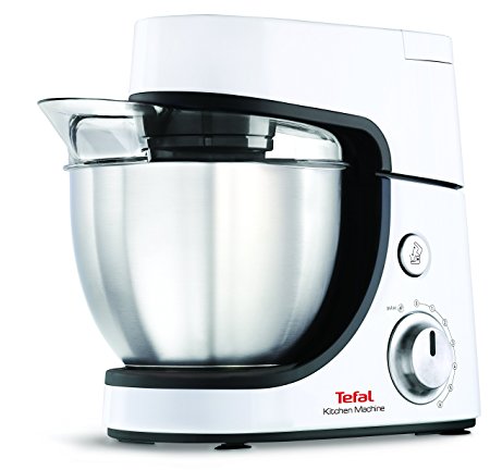 Tefal Kitchen Machine QB502140 Beater, Die Cast Dough Hook, Beater and Flex Whisk , 1.5 L  - White