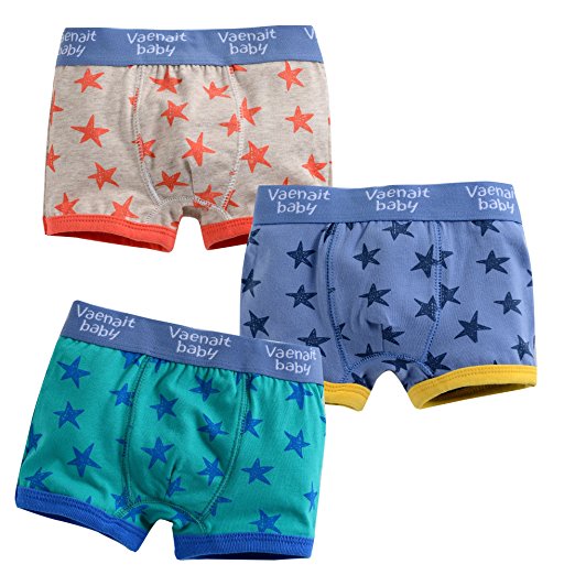 Vaenait Baby 2T-7T Kids Boys Underwear Boxer Briefs 3-Pack Set Boxer Star