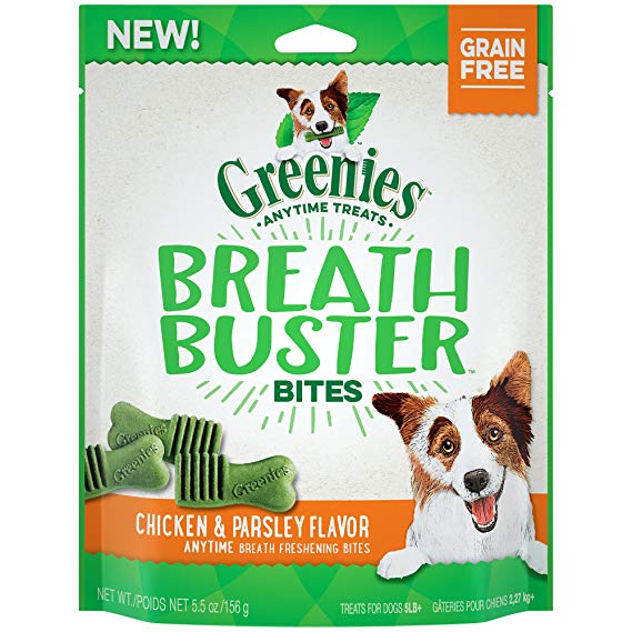 Greenies Breath Buster Bites Chicken & Parsley Flavor Treats for Dogs