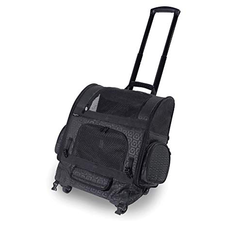 Gen7Pets Geometric Roller-Carrier Backpack