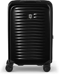 Victorinox Airox Frequent Flyer Hardside Carry-On - Sleek 4-Wheeled Luggage - Suitcase Includes Combination Lock, Spinner Wheels & More - 34 Liters, Black