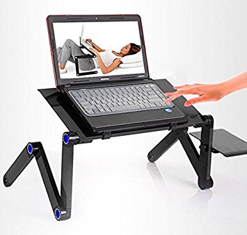 AnthroDesk Adjustable Folding Laptop Notebook Tablets PC iPad Stand