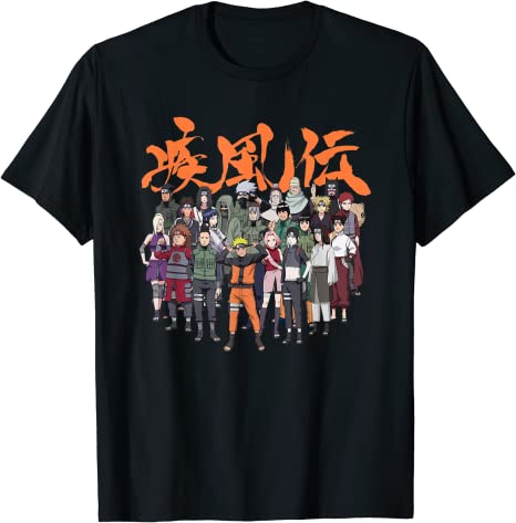 Naruto Shippuden Cast Group T-Shirt