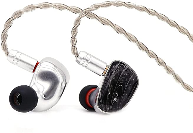 Linsoul Tripowin x HBB Mele 10mm Graphene Driver HiFi in-Ear Earphone IEM with Detachable 2 pin OCC Cable for Audiophile (Black)