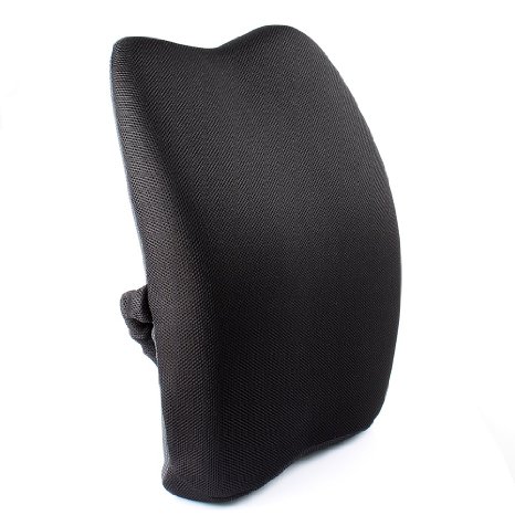 Memory Foam Ergonomic Lumbar Back Support Cushion Pillow for Lower Back Pain,Perfect for Office Home Car Seat Chair
