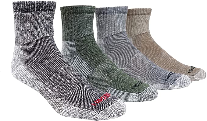 Super-Wool Hiker GX Low-cut Hiking Socks (3 Pairs) (Large (8-12 Shoe), Taupe)