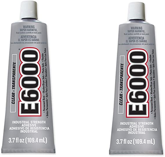 E6000 Craft Adhesive, 3.7 Fluid Ounces (2 Pack)