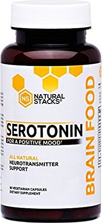 Serotonin Brain Food™ - All Natural Neurotransmitter Support - For a Sense of Wellbeing and Happiness, and Can Help Alleviate the Symptoms of Depression and Anxiety