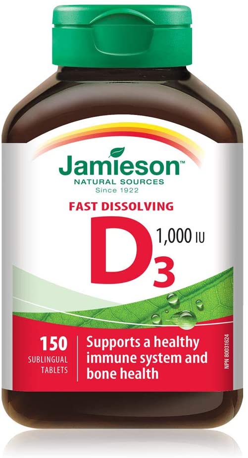 Jamieson Vitamin D3 1,000 IU Sublingual Tablets
