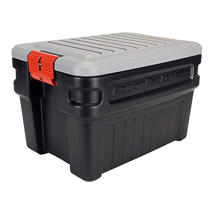 Rubbermaid 1172 ActionPacker Storage Box, 24 Gallon