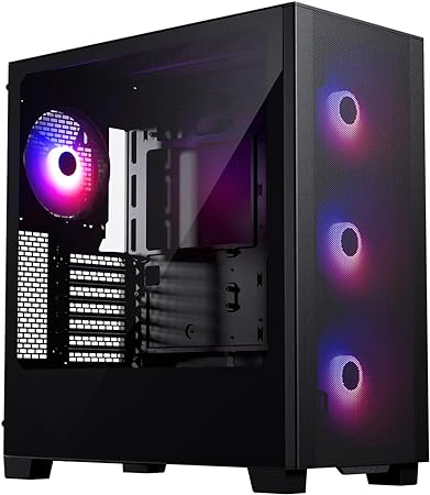 Phanteks XT Pro Ultra, Mid-Tower Gaming Chassis, 4X M25-140 Fans Included, High Airflow Performance Mesh, Tempered Glass Window, USB-C 3.2 Gen2 (Black)