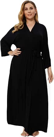 Super Shopping-zone Women's Plus Size Long Robes Kimonos Plus Size Maternity Robes Delivery Robes Sleepwear