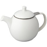 FORLIFE Curve 24-Ounce Teapot with Infuser White