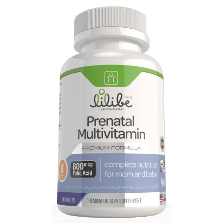 Best Prenatal One a Day Multivitamin with Folic Acid for Getting Pregnant or During Pregnancy or while Breastfeeding with 800mcg Folic Acid Iron Calcium 3 Month Supply